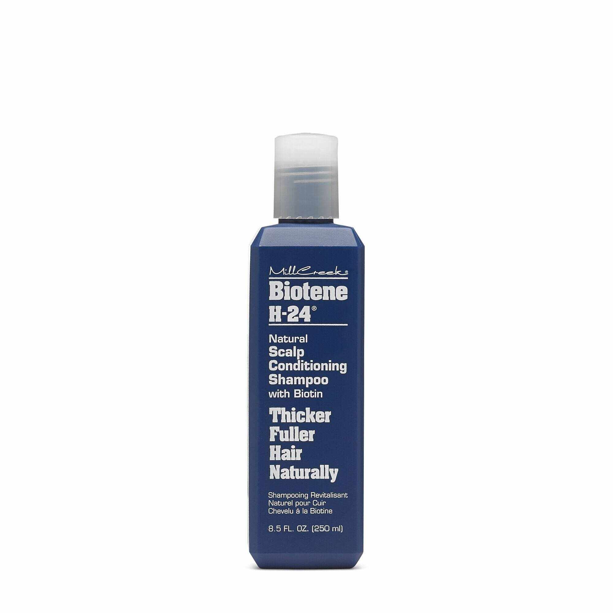 Mill creek botanicals biotene h-24 scalp conditioning shampoo with biotin, sampon-balsam natural cu biotina, 250ml - Gnc