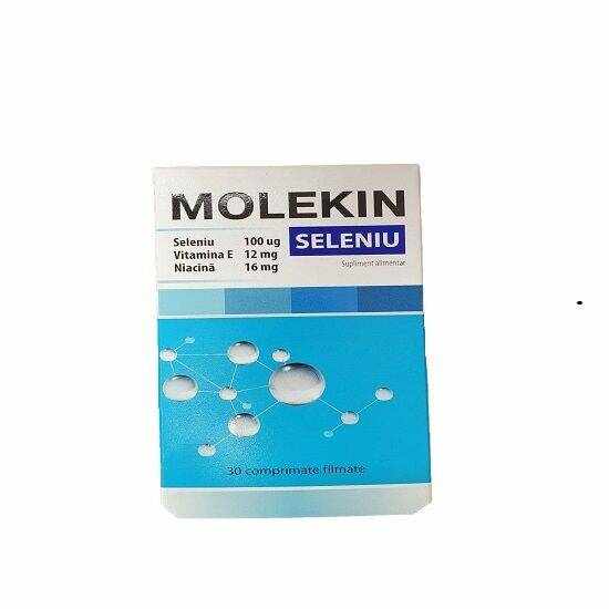 Molekin seleniu 100mcg, 30cpr - Zdrovit