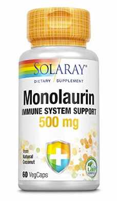 Monolaurin, 500mg, 60cps - Solaray - Secom