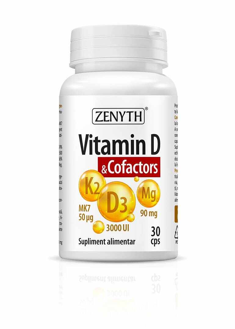 Vitamina D si Cofactors, 30cps - Zenyth