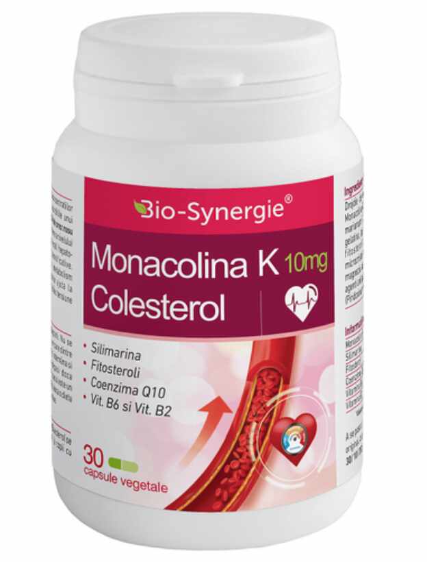 Monacolina K Colesterol, 10 mg, 30cps - Bio Synergie