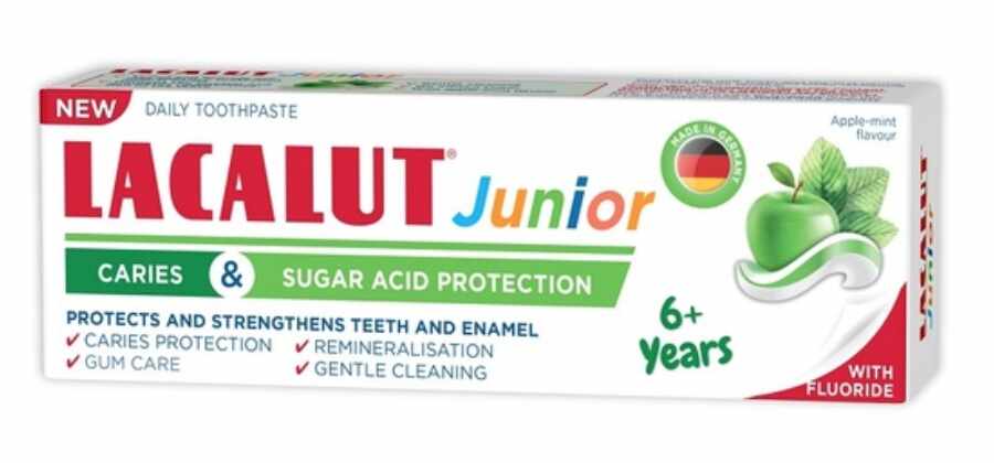 Pasta de dinti 6+ ani Junior, 55ml - Lacalut