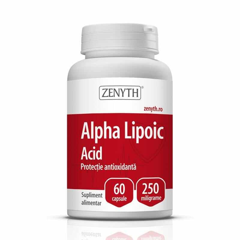 Alpha Lipoic Acid 250mg, 60 capsule, Zenyth