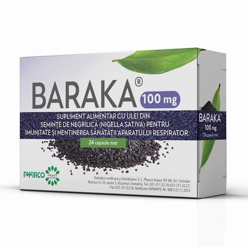 Baraka 100 mg, 24 capsule