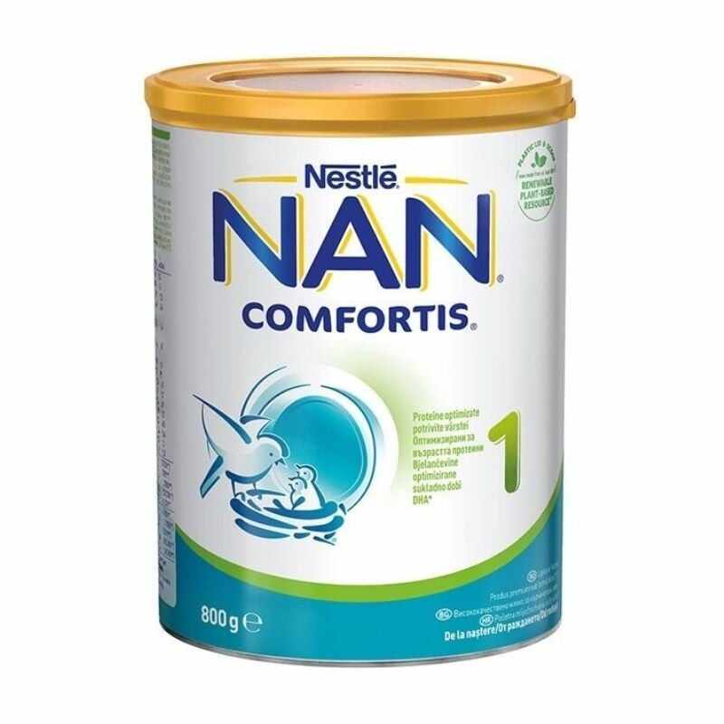 Lapte de inceput pentru sugari Nestlé NAN COMFORTIS 1, de la nastere, 800g