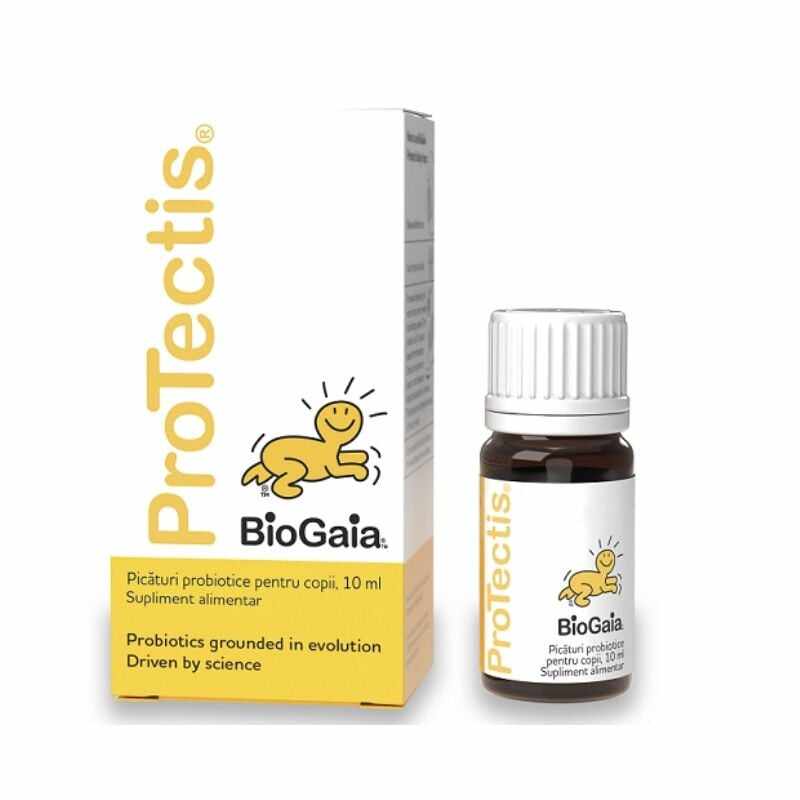 Protectis picaturi pentru copii 10 ml, Biogaia, flora intestinala