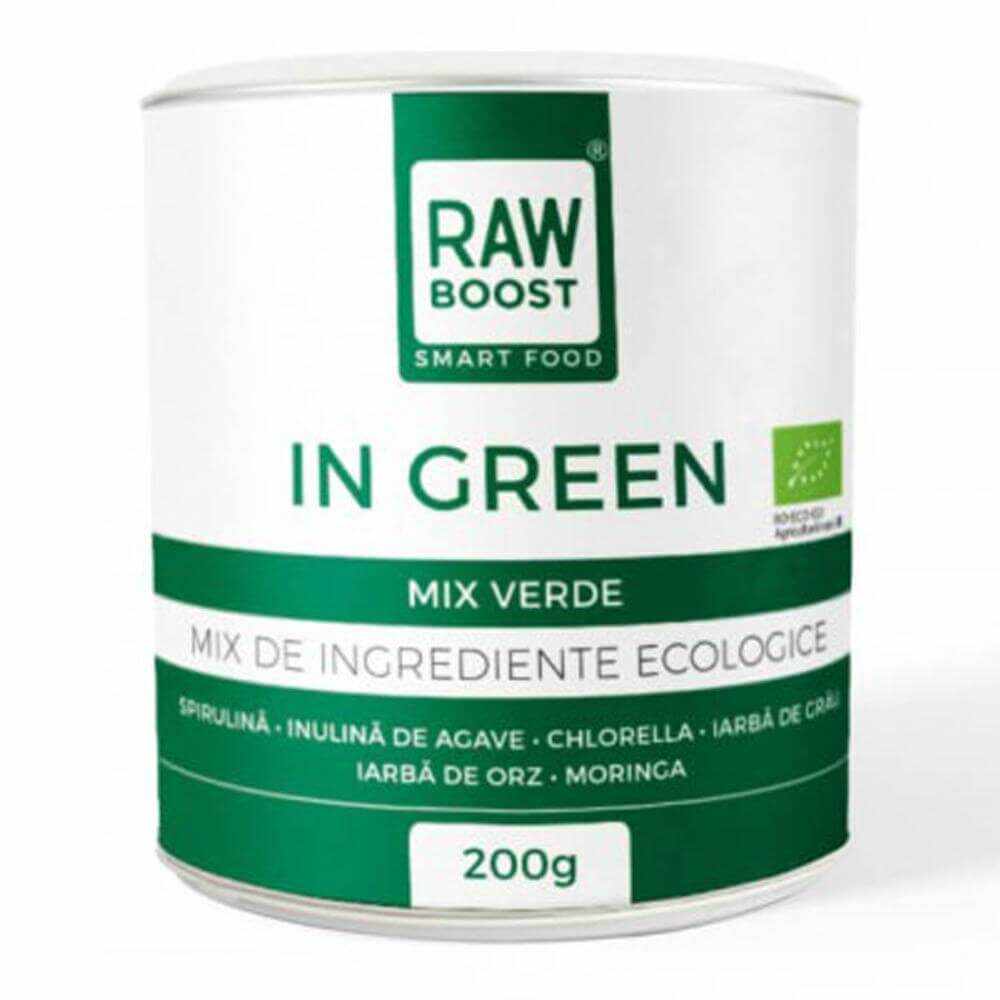 In Green mix verde Bio, 200g, Raw Boost