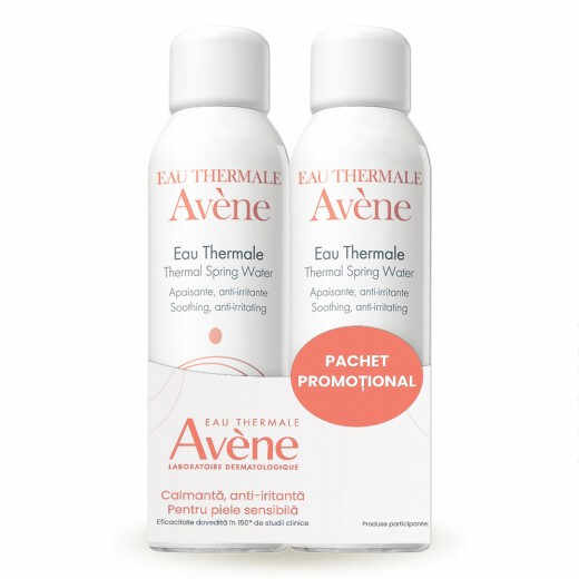 Avene Apa Termala Spray 2 x 150 ml Pachet promotional