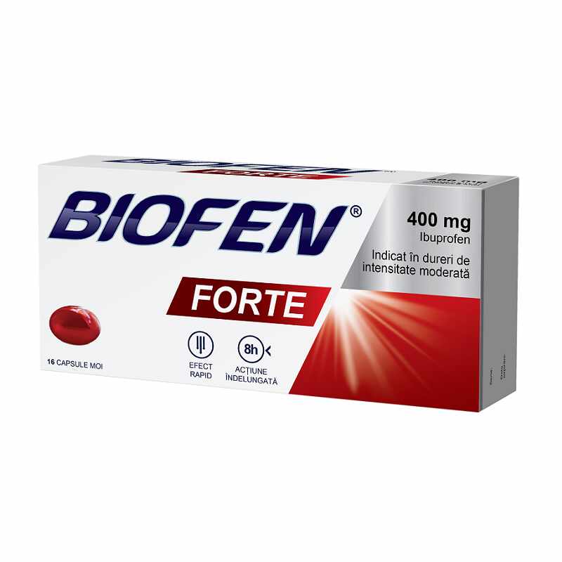 Biofen Forte 400 mg 16 capsule moi Biofarm