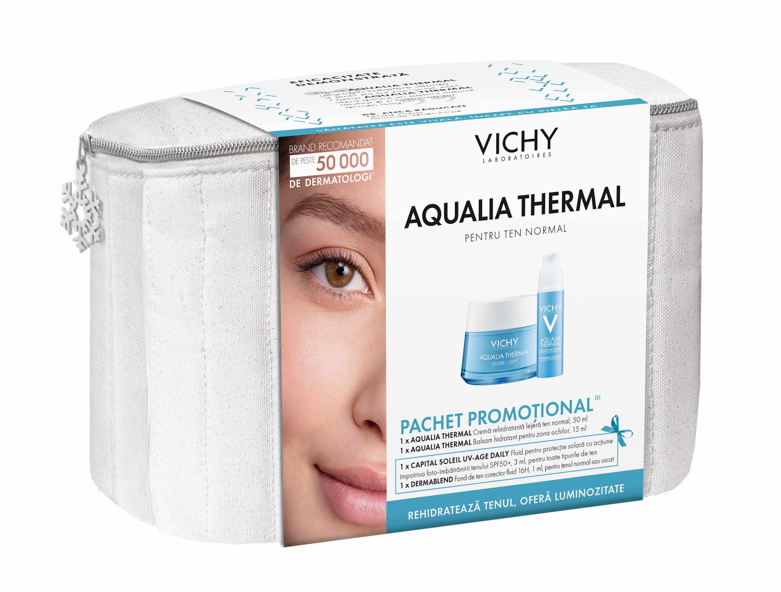 Vichy Trusa Aqualia Thermal crema Ten normal 50 ml + Aqualia Thermal crema contur ochi 15 ml