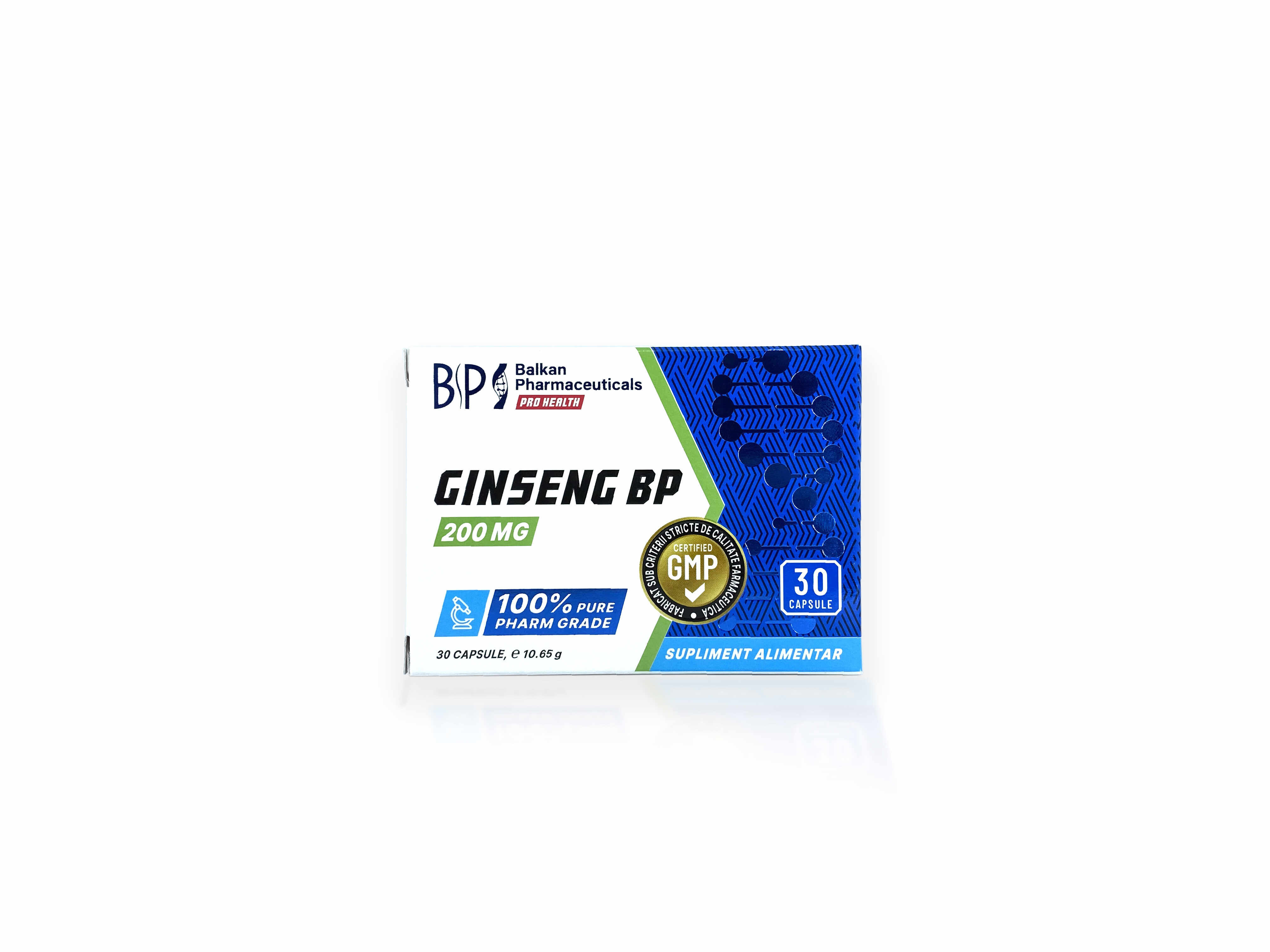 Ginseng BP 200 mg 30 capsule Balkan Pharmaceuticals