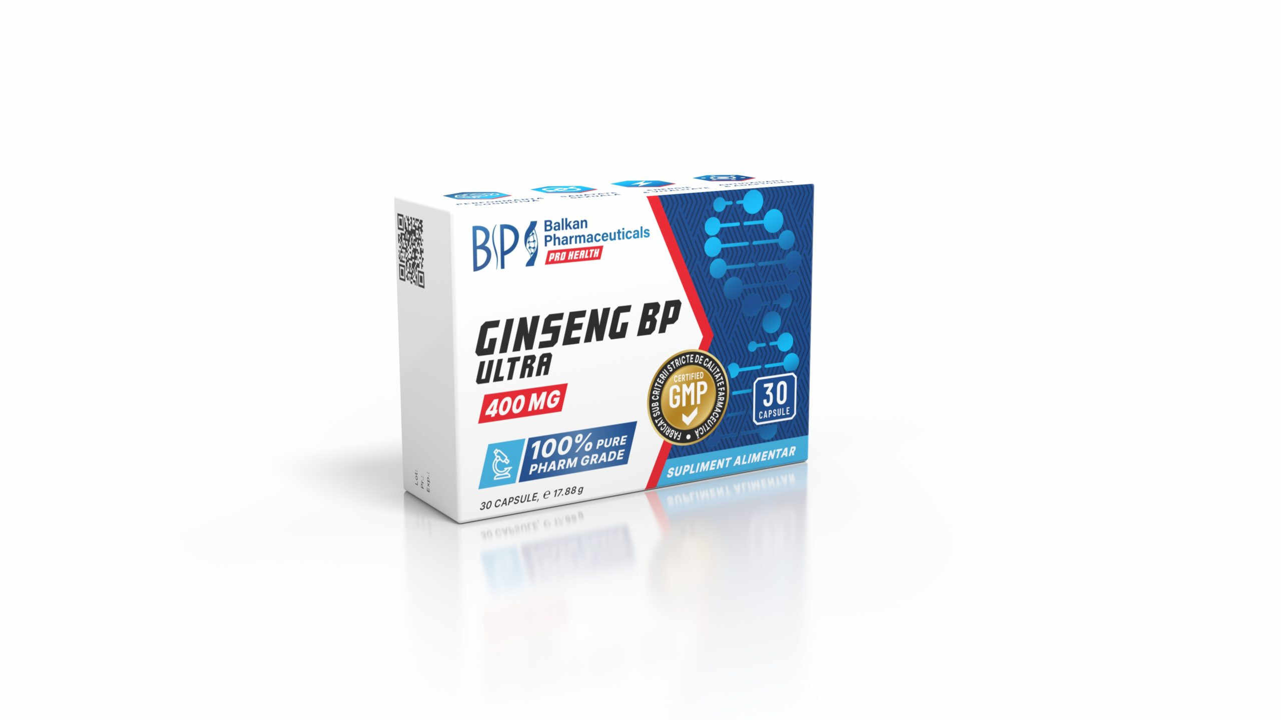 Ginseng BP Ultra 400 mg 30 capsule Balkan Pharmaceuticals