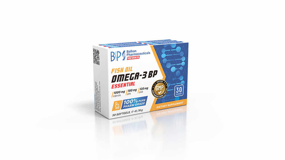 Omega 3 100 mg BP Essential 30 capsule Balkan Pharmaceuticals