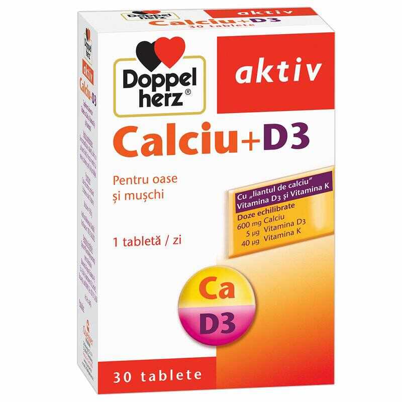 Doppelherz Calcium + D3, 30cpr