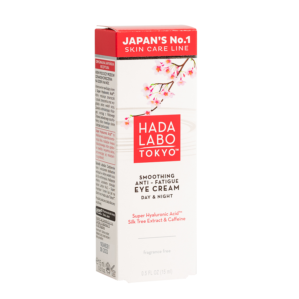 Crema anti-oboseala pentru ochi cu Super Acid Hyaluronic, extract de arbore de matase si cafeina, 15ml, Hada Labo