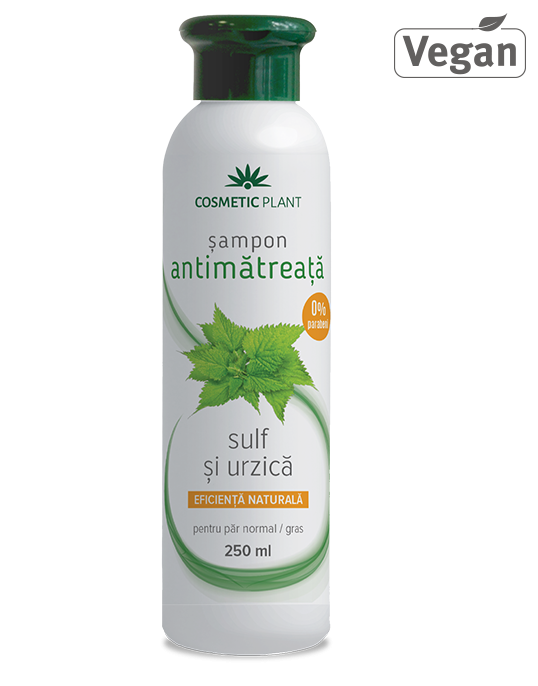 Şampon antimătreaţă cu sulf şi urzică, Cosmetic Plant, 250ml