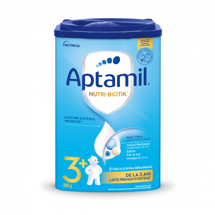 Aptamil® NUTRI-BIOTIK™ 3+ Lapte fortifiat, 800 g, de la 3 ani