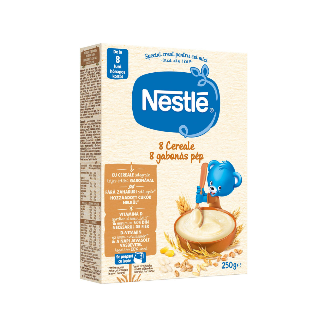Cereale Nestle 8 Cereale Bifidus, 250 g
