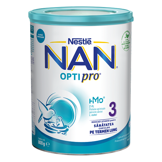 Formulă lapte praf Nestle NAN Optipro 3, 1-2 ani, 800 g