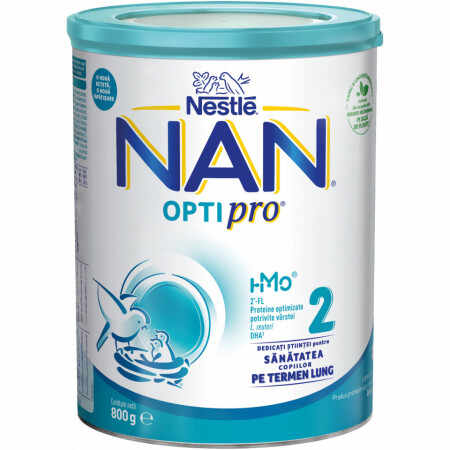 Lapte praf Nestle NAN 2 Optipro de la 6luni+ , 800 gr