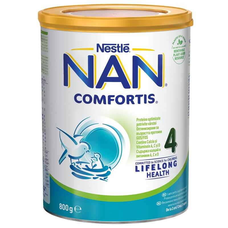 Lapte praf premium de continuare Nestle NAN Comfortis 4, de la 2 ani, 800 g