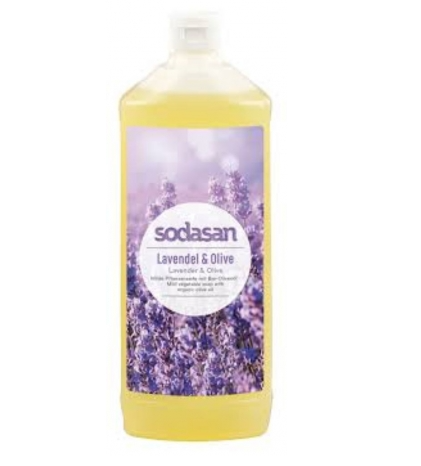 Sodasan Sapun lichid/gel de dus ecologic Lavanda - Masline 1l