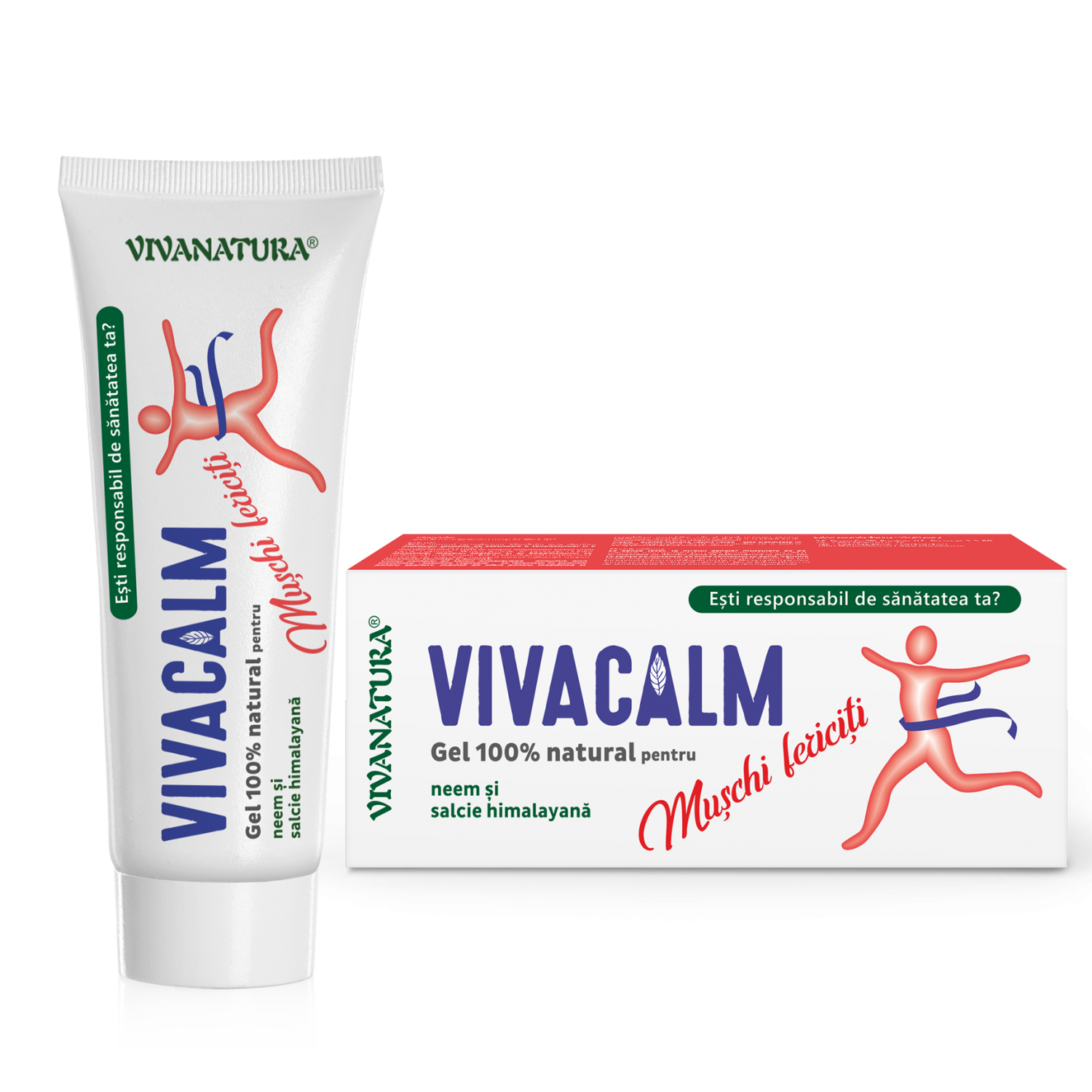 VivaCalm Gel de masaj 100% natural pentru mușchi fericiți, 100 ml
