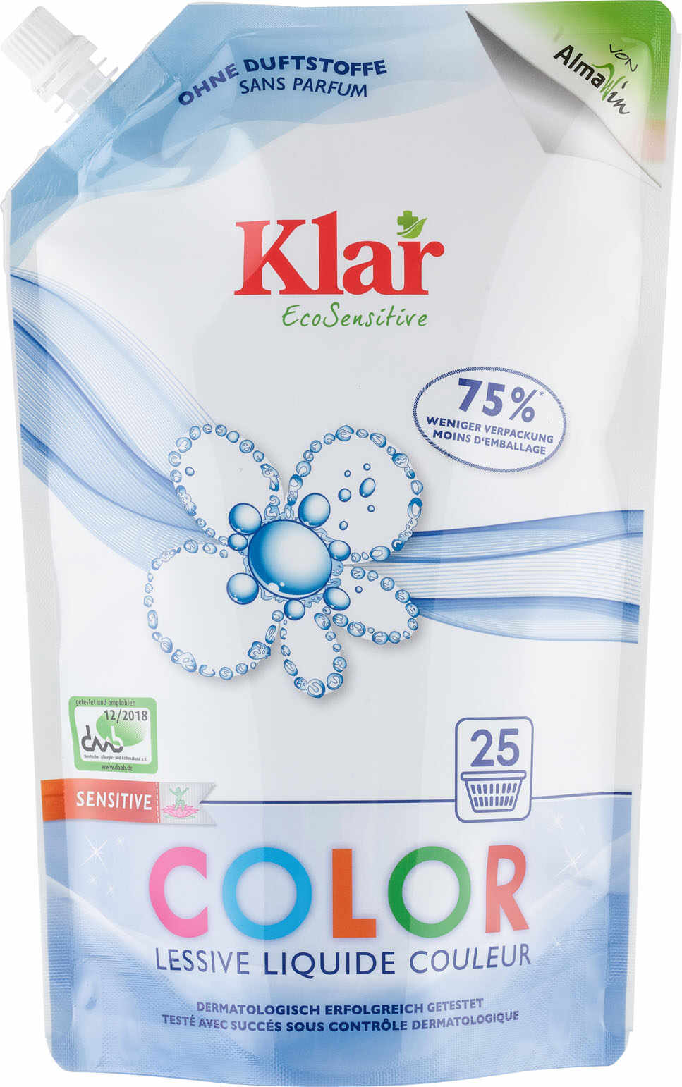 Detergent lichid pentru rufe colorate ecologic , Klar