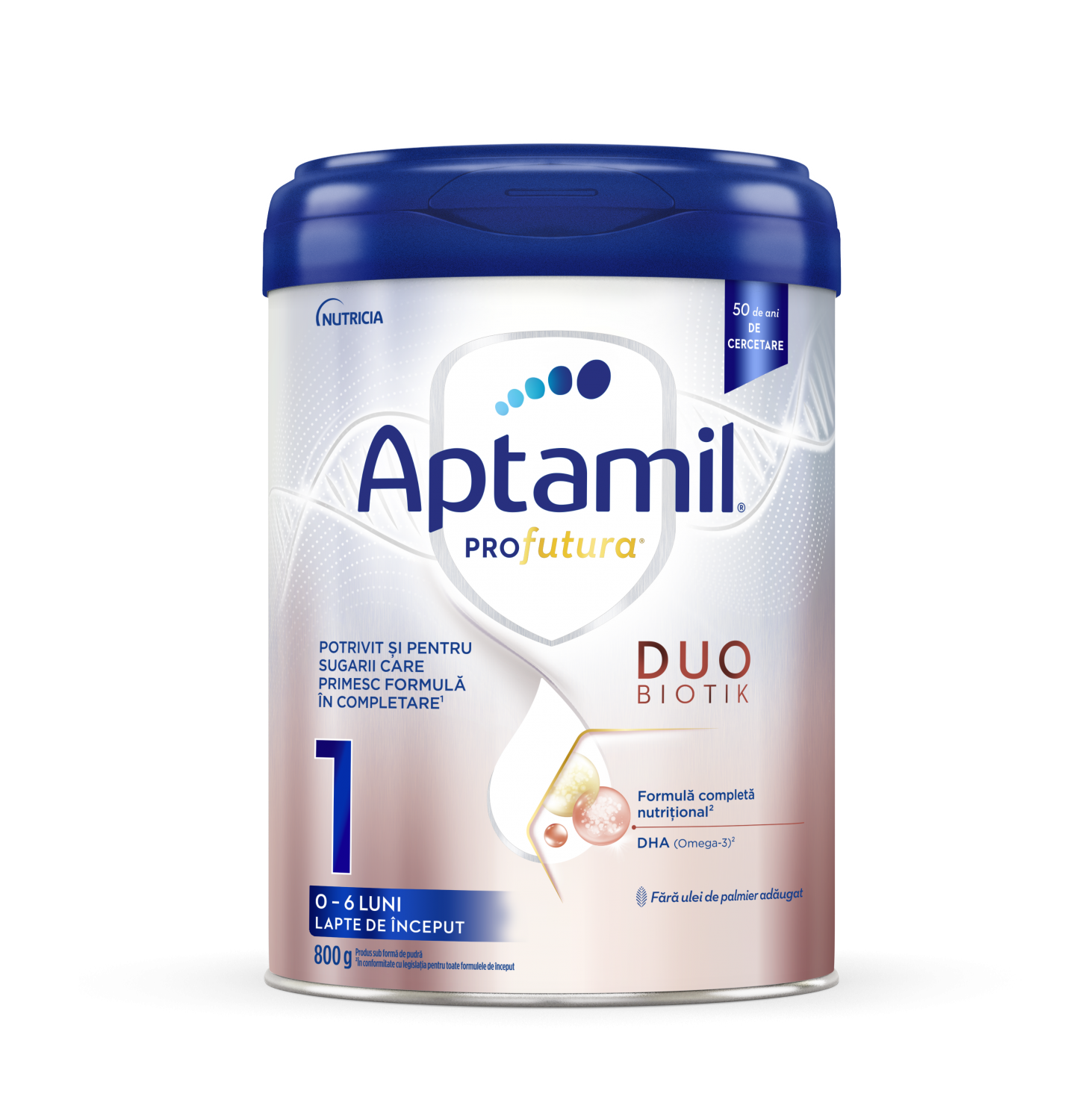 Lapte praf Nutricia Aptamil Profutura Duobiotik 1, 800 g, 0luni+