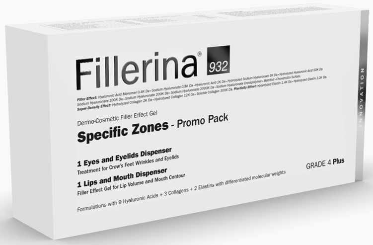 Pachet promo Fillerina 932 pentru zone specifice, Grad 4 Plus, 15 ml + 7 ml