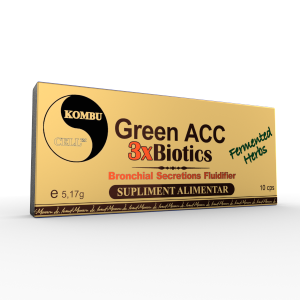 Green ACC 3xBiotics, 10 capsule/blister