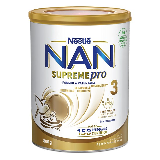 Formula de lapte praf Nan 3 Supreme Pro, Nestle, 800 g