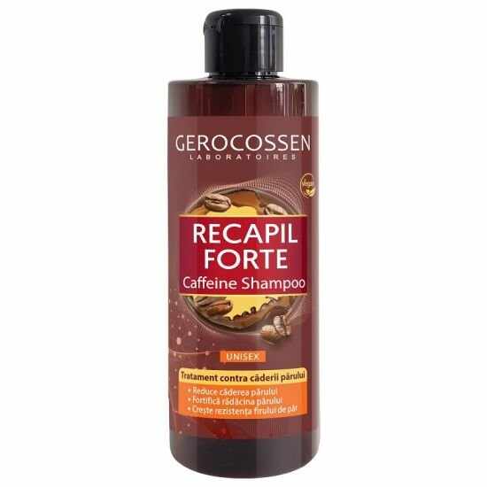 Șampon împotriva căderii părului cu cafeină unisex Recapil Forte, Gerocossen, 400 ml
