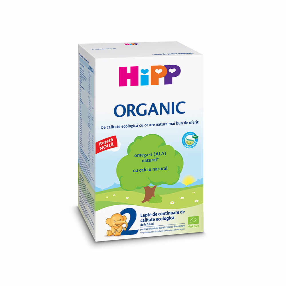 Hipp Formulă de lapte de continuare +6 luni, Organic 2 300 g