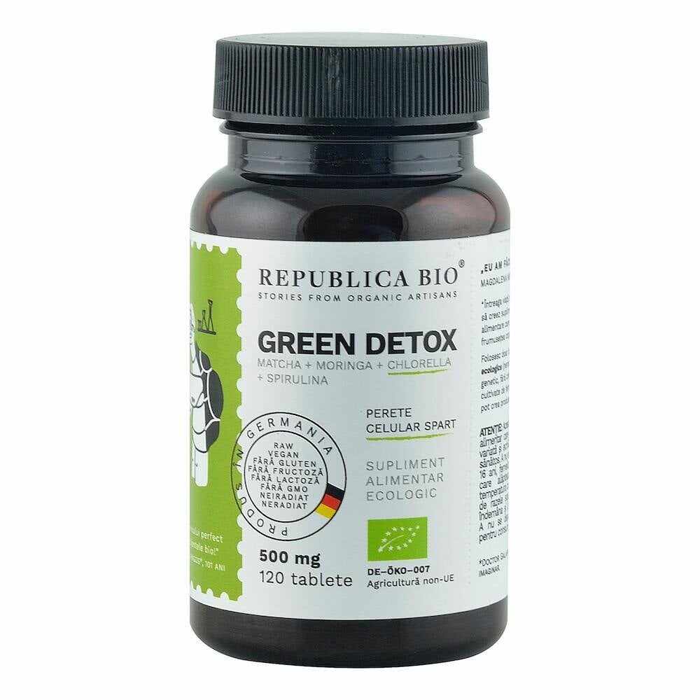 Green Detox ecologic 120 tablete, Republica BIO