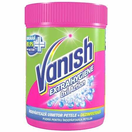 Vanish Extra Hygiene Pudra pentru indepartarea petelor & dezinfectarea hainelor 423gr