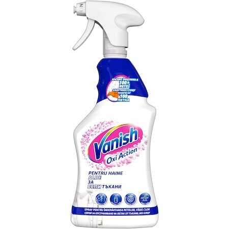 Vanish Oxi Action Spray pentru indepartarea petelor pentru haine albe 500ml