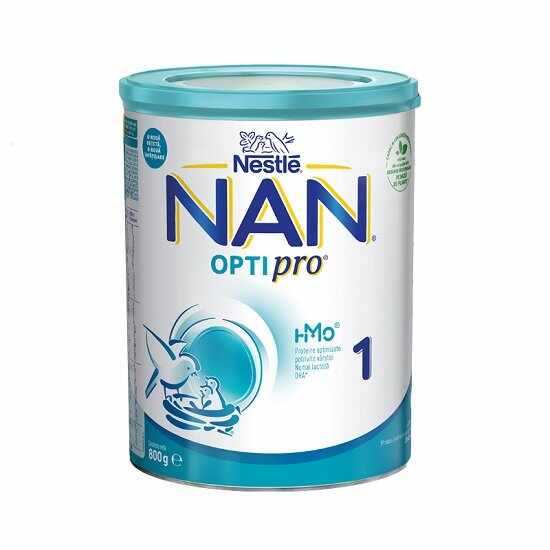 Lapte praf Nestle NAN 1 Optipro HM-O, 800g, 0-6 luni