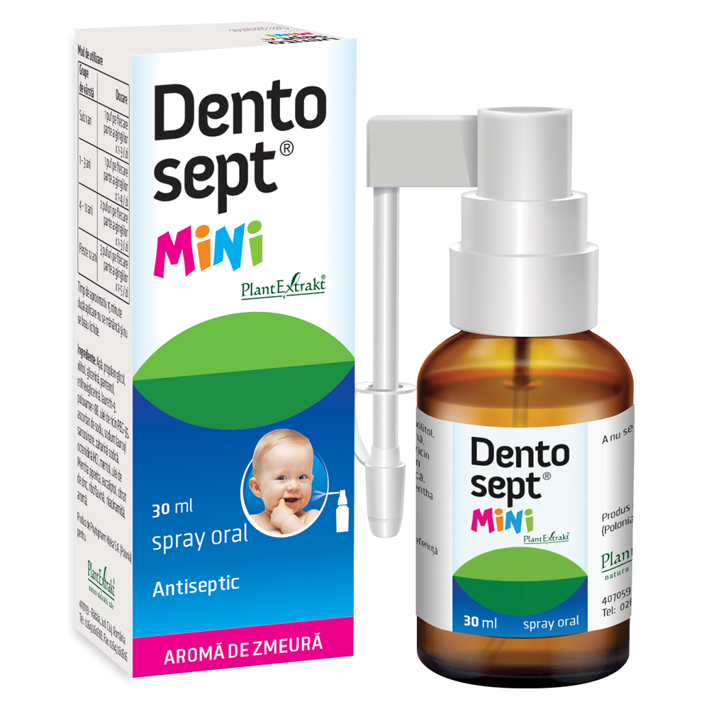 Spray gingival Dentosept Mini, 30ml, PlantExtrakt