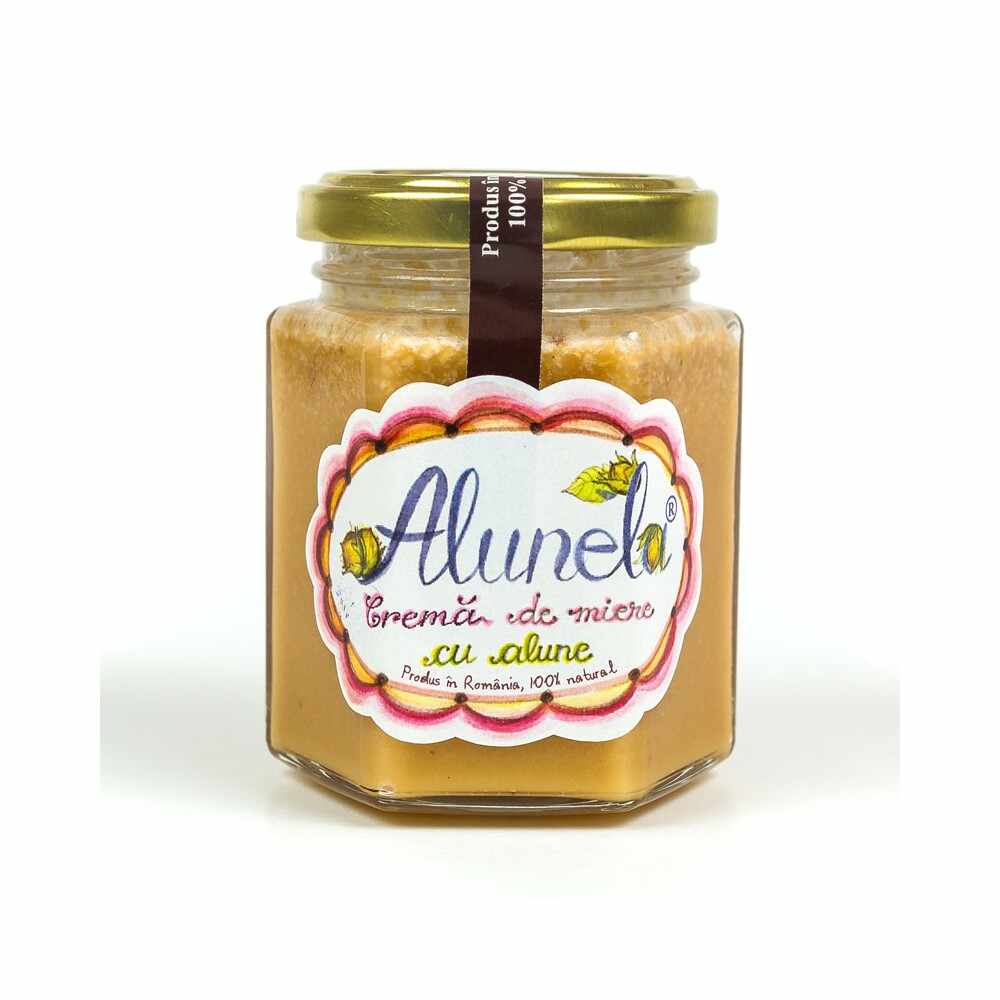 Crema de miere cu alune Alunela, 200g, Prisaca Transilvania