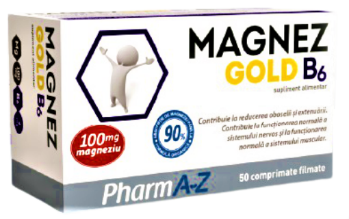 PharmA-A Magnez Gold B6 - 50 comprimate filmate