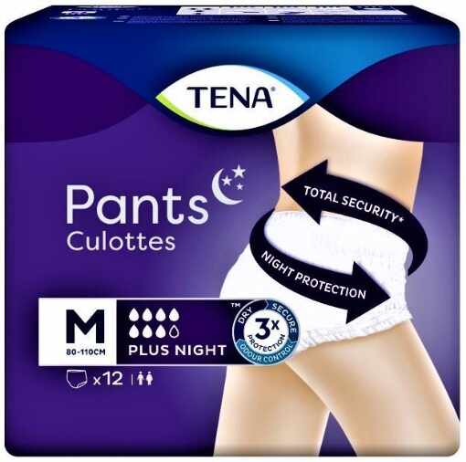 Tena Pants Plus night M - 12 bucati