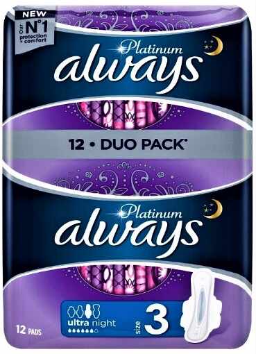 Always Platinum night duo pack - 12 bucati
