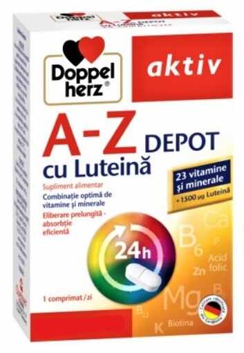 Doppelherz Aktiv A-Z Depot cu luteina - 60 comprimate