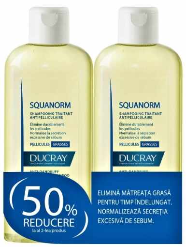ducray squanorm matreata grasa 200ml 1+50% gratis