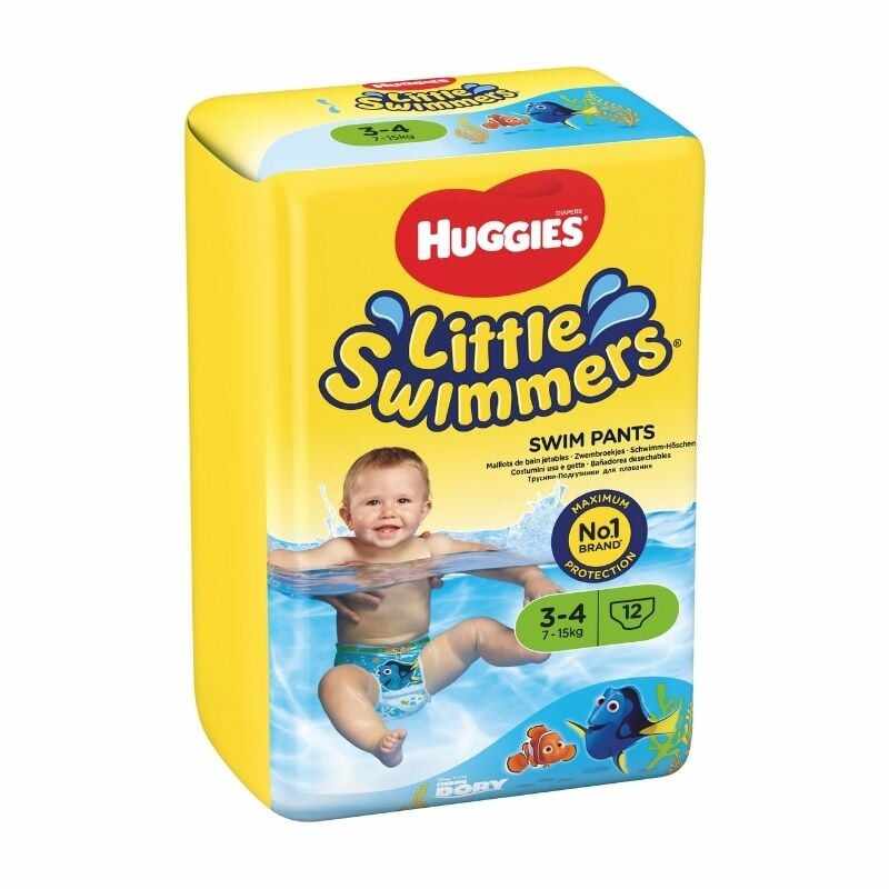 Huggies Chilotei inot Dory Little Swimmers, Nr. 3-4, 7-15 kg, 12 bucati