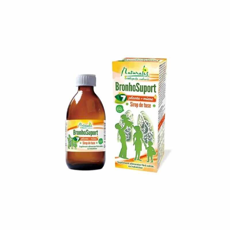 Naturalis BronhoSuport 7 plante + miere, 100 ml