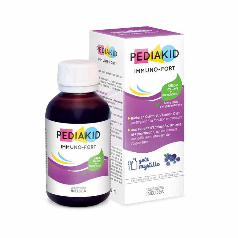Pediakid Immuno-Fort sirop cu gust de afine, 125 ml