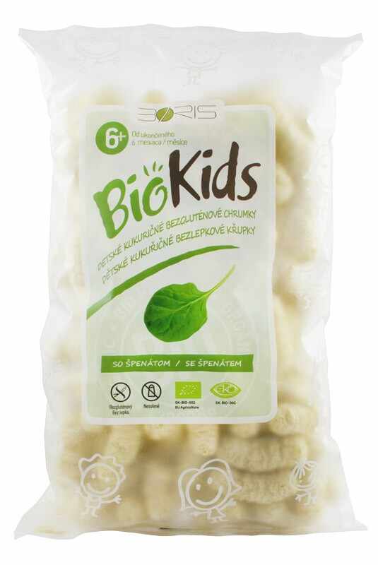 BioKids - Pufuleti BIO cu spanac, 55 g