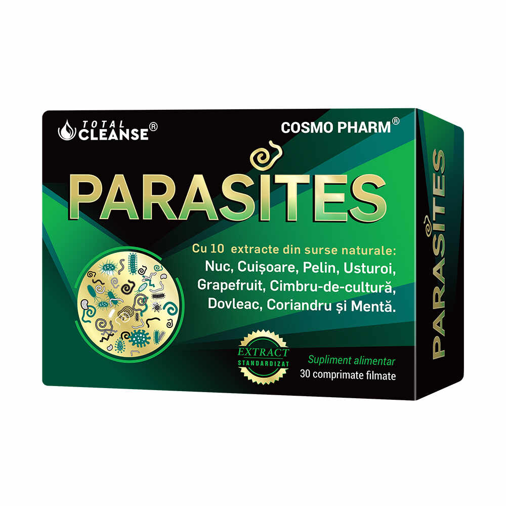 Parasites Total Cleanse, 30 comprimate, Cosmopharm